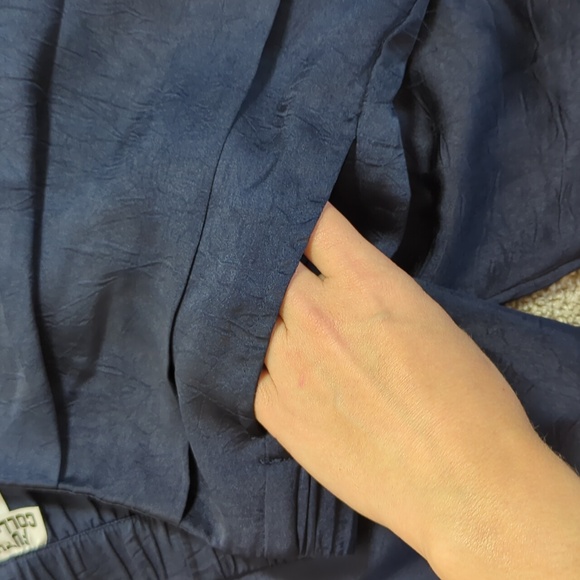 NWT Elegant Navy Wide-Leg Pants Size M - Picture 12 of 13